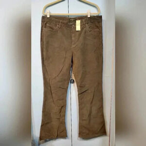 Eddie Bauer NWT size 16 brown corduroy pants